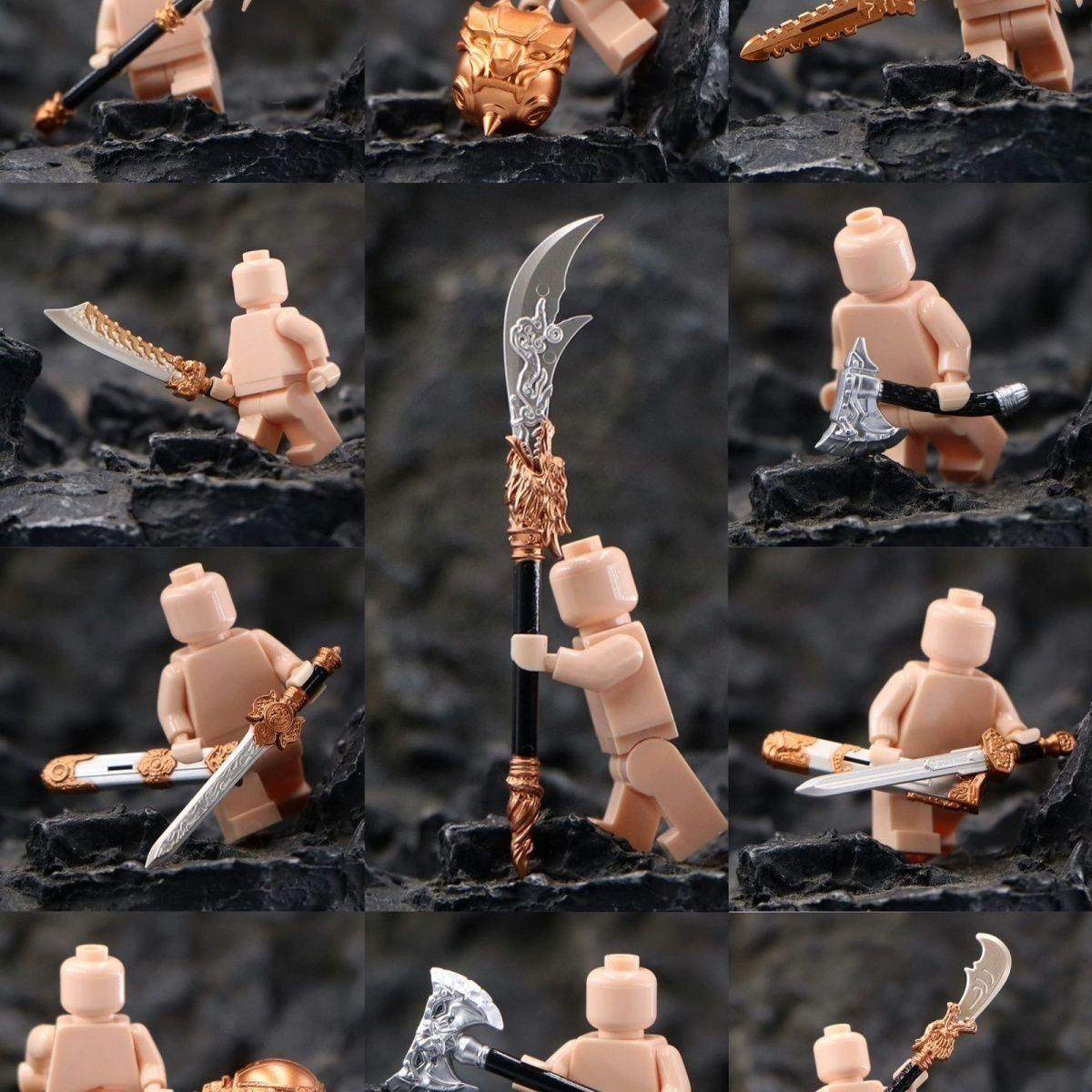 适用于乐高青龙偃月刀倚天剑三国积木人仔武器方天画戟零配件玩具,玩具/童车/益智/积木/模型,积木人,淘宝优惠券,粉丝福利购,淘宝优惠卷