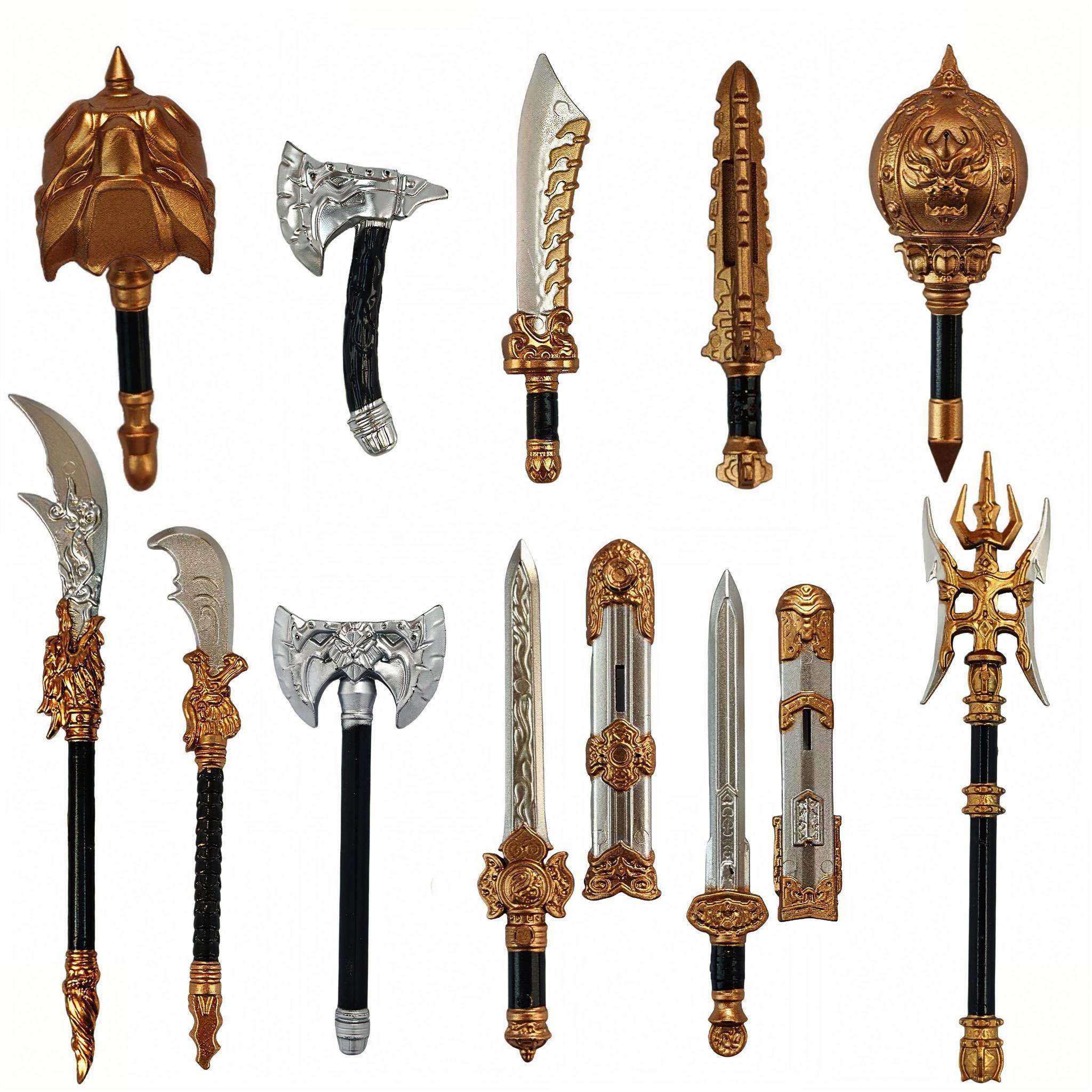 适用于乐高青龙偃月刀倚天剑三国积木人仔武器方天画戟零配件玩具,玩具/童车/益智/积木/模型,积木人,淘宝优惠券,粉丝福利购,淘宝优惠卷