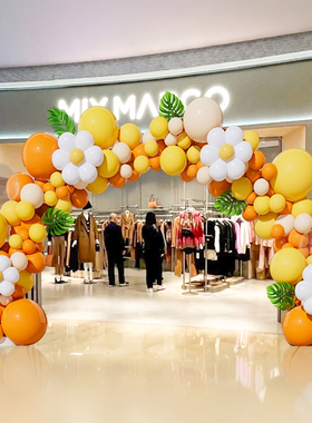 新店开业气氛布置气球拱门套装商场店铺开张门口周年庆典活动装饰