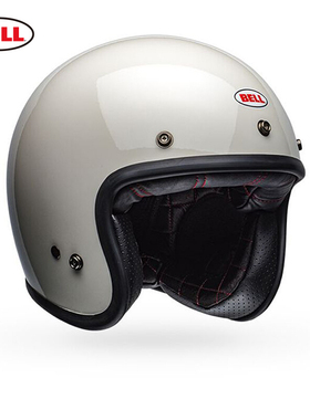 美国BELL贝尔摩托车头盔男女哈雷复古半盔机车骑行夏季装备3/4盔