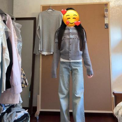 韩系长袖针织开衫女早秋季费尔岛软糯毛衣修身显瘦慵懒风外套上衣