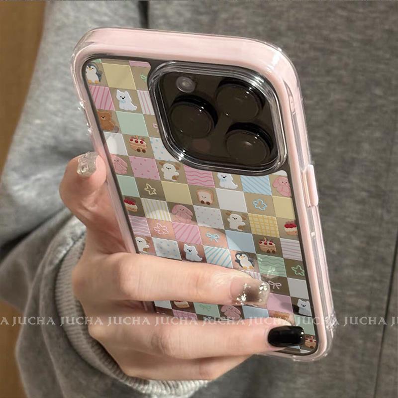 适用苹果16手机壳创意潮流高级感ip13pro防摔女新款iPhone14pormax卡通全包15plus保护套的硅胶彩色镂空动物