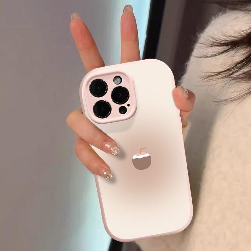 渐变椰子适用苹果15手机壳14/13女款13promax高级11防摔iPhone12软苹果xs个性xr可爱xsmax女生7硅胶8p小众6