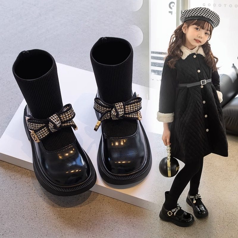 真皮女童短靴马丁靴公主靴洋气软