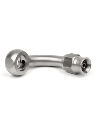 An3 Brake Hose Connector, Three-Way, Modified Car Brake Fish-Eye Steel Hose, 304 Stainless Steel Reducer Connector