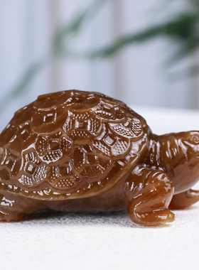 天然和田玉糖料龙龟手把件招财金钱龟玄武长寿乌龟把玩件小摆件