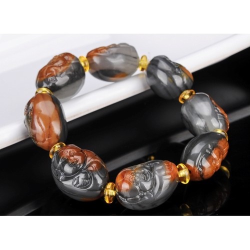 天然真品云南黄龙玉八仙玉手链男士女士玉石玉器手串手饰八仙手链