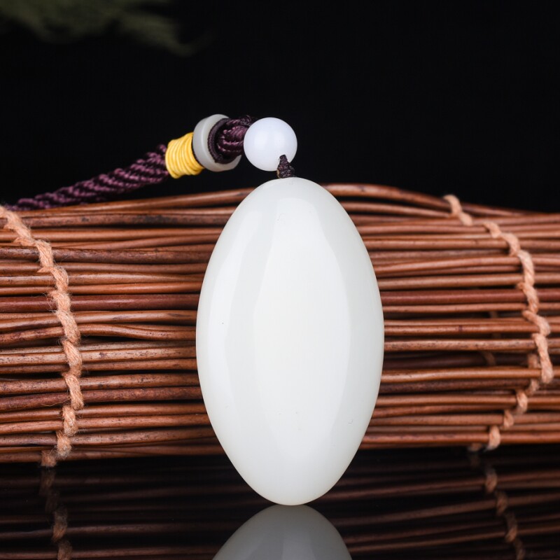 天然和田玉手把件羊脂玉籽料原石手把件白玉原石手玩件玉把玩件