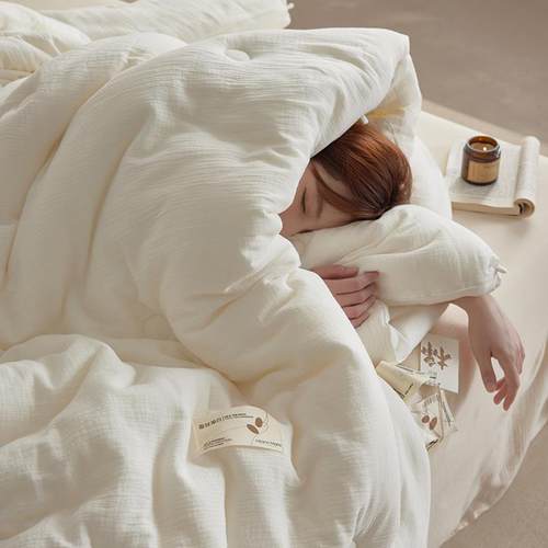 罗兰家纺柔软纯棉A类蚕丝蛋白被子家用春秋被芯学生宿舍加厚冬被