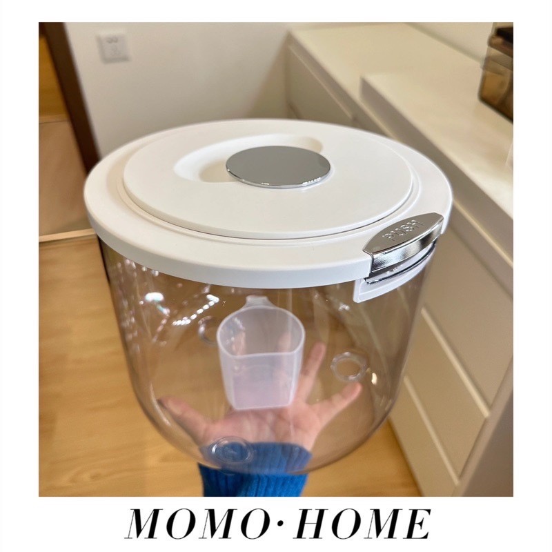 MOMO HOME 大容量透明米桶塑料家用面粉五谷杂粮收纳盒