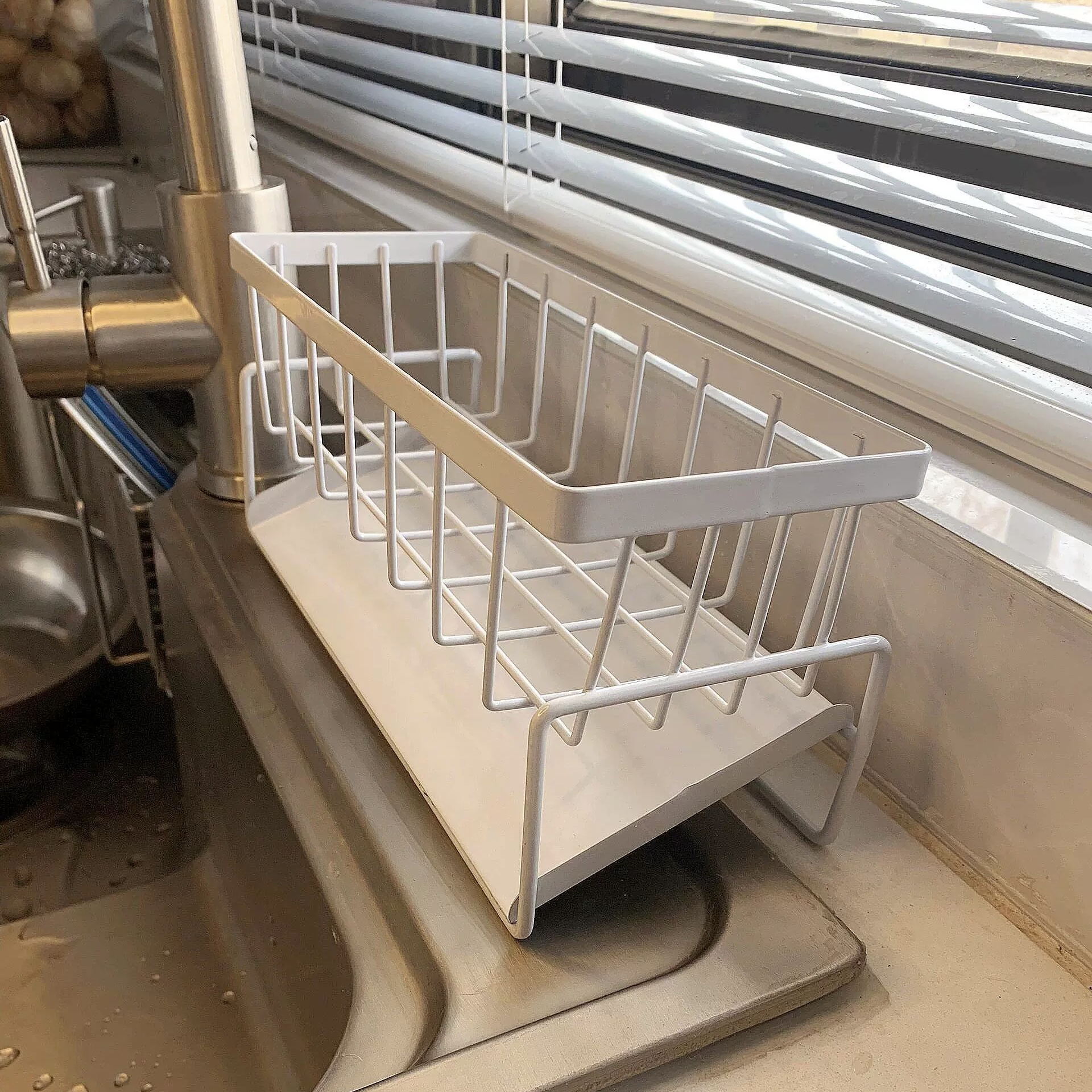 MOMO HOME家居厨房置物架水池海绵抹布沥水架厨房水槽沥水神器