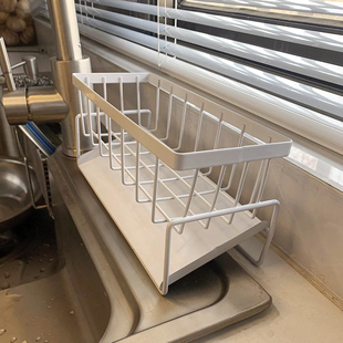 MOMO HOME家居厨房置物架水池海绵抹布沥水架厨房水槽沥水神器