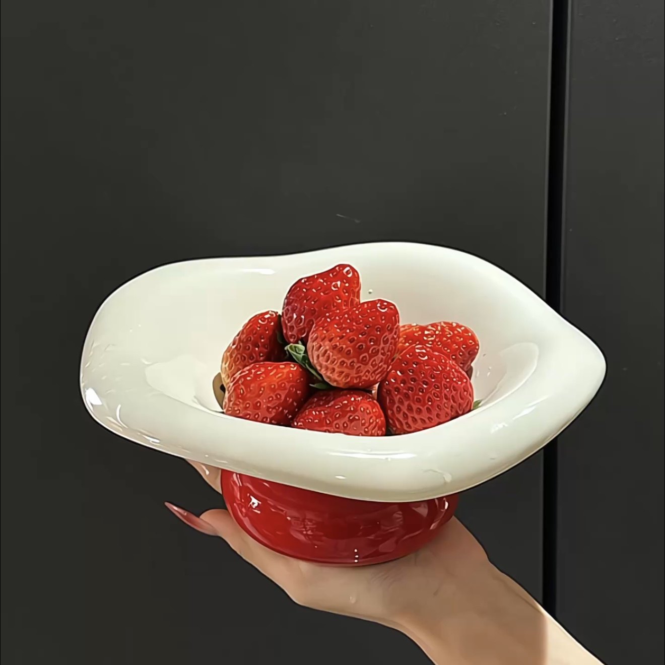 MOMO高端轻奢沥水果盘家用客厅高颜值陶瓷水果盘茶几高档果盘新年,餐饮具,果盆/果盘/果篮,淘宝优惠券,粉丝福利购,淘宝优惠卷