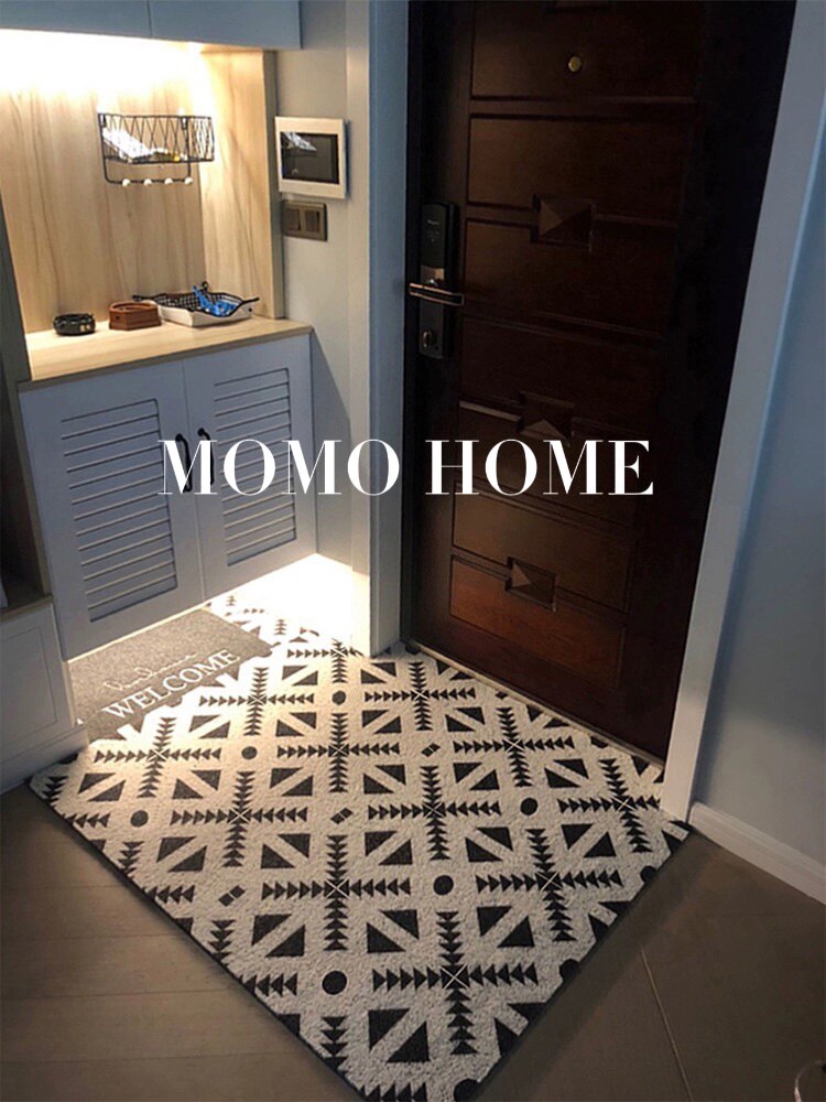 MOMO HOME家居小红书北欧入户门垫家用玄关刮泥蹭土丝圈地垫防滑