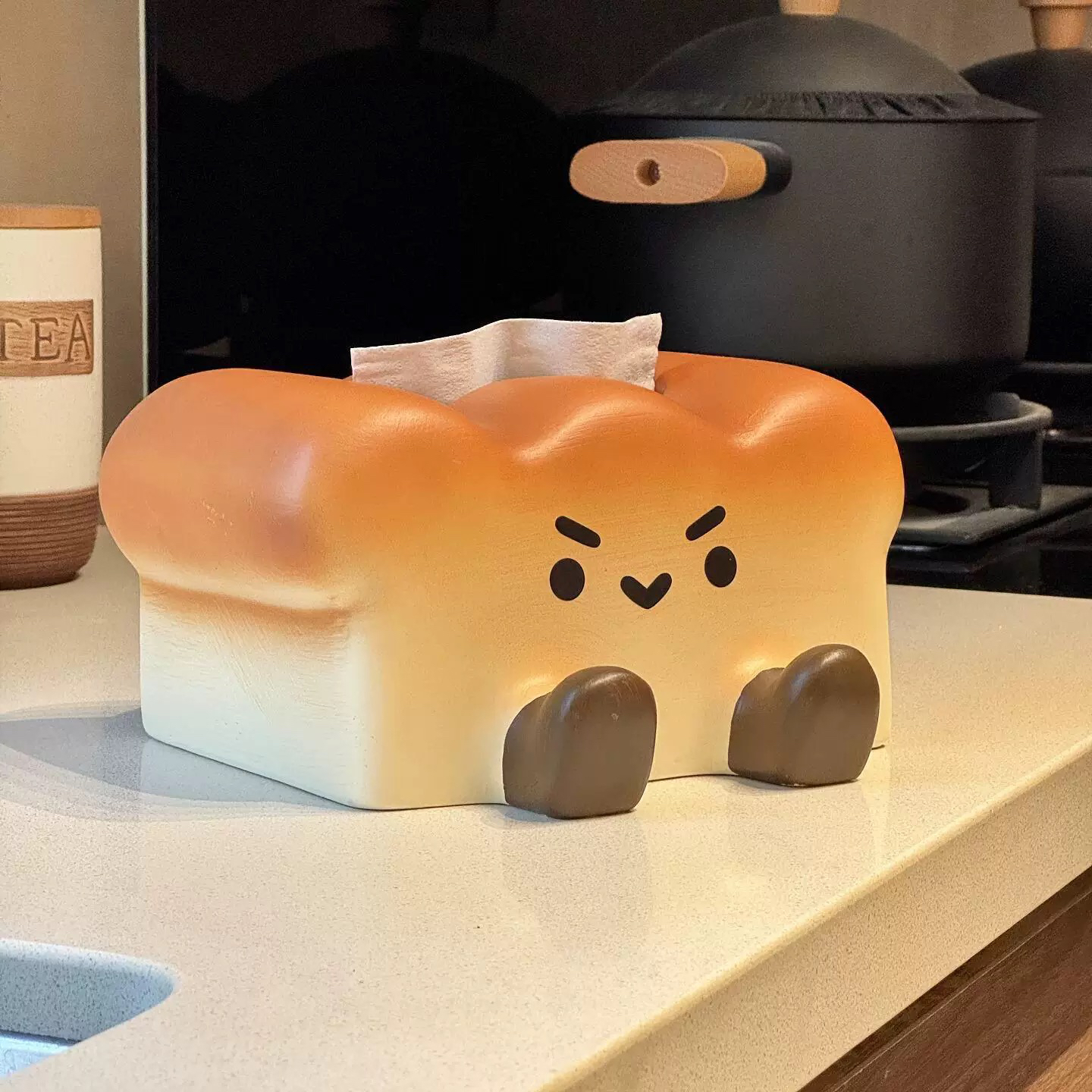 跨境吐司陶瓷纸巾盒客厅餐桌盒