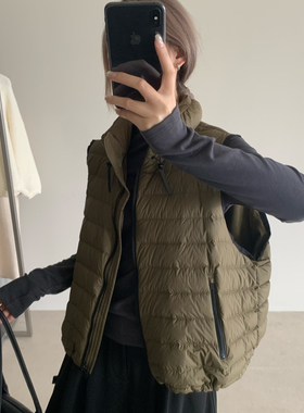 BLESSED MOMENT新版型超好充绒量质感十足韩系立领羽绒马甲YS020