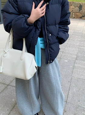 Hand made-斜口袋短款立领加厚保暖羽绒服外套ROSEMARY-RM8955