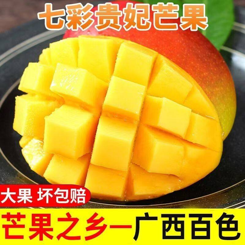 广西贵妃芒5斤树上熟芒果特产当季新鲜水果自然熟特大果包邮