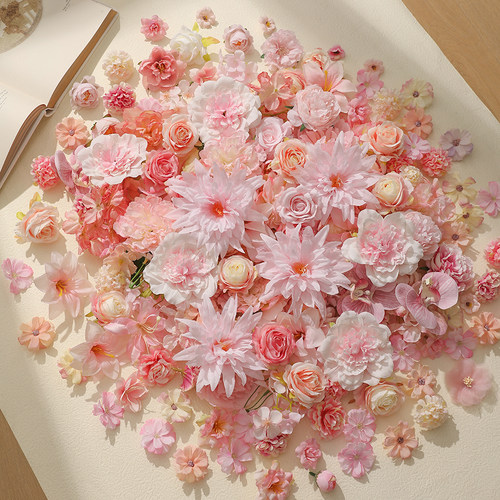 落地花卉粉色系手作混合式diy