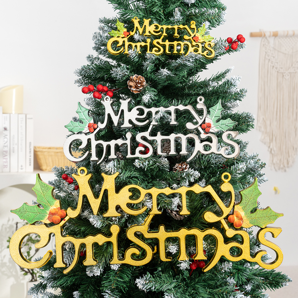 圣诞快乐英文字母牌圣诞装饰道具
