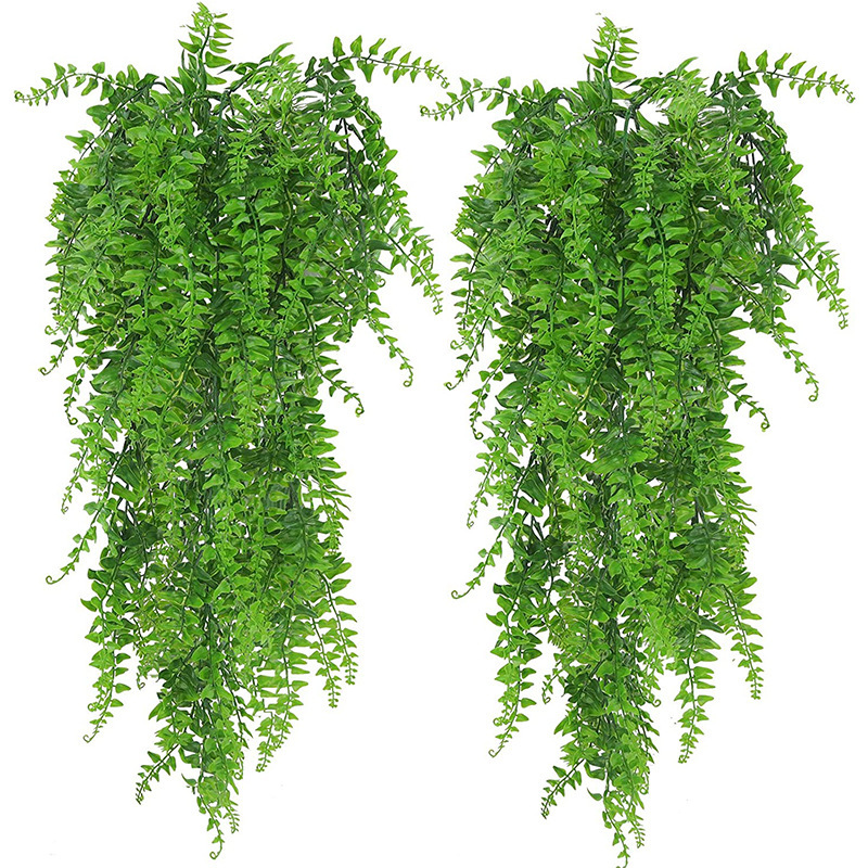 波斯草藤条人造悬挂蕨类