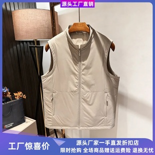 品臻男装 高品质鹅绒纯色立体廓形羽绒马甲 鹅绒暖护云感亲柔男士