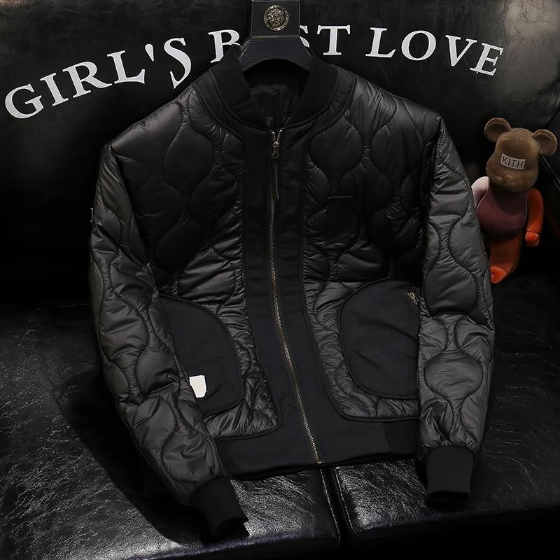 洛蔓塔轻奢男装棒球领棉衣外套男冬装棉袄高端保暖休闲夹克棉服,男装,棉衣,淘宝优惠券,粉丝福利购,淘宝优惠卷