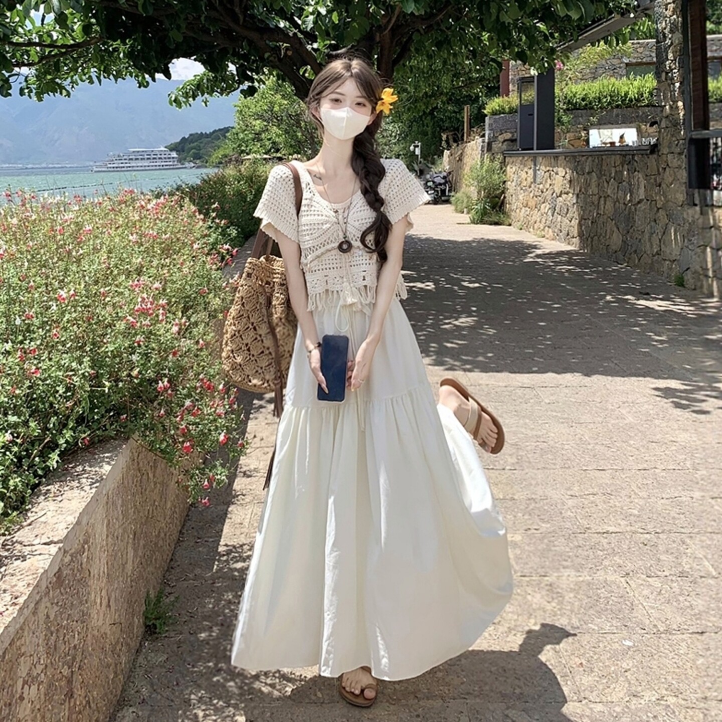 甜美温柔风两件式套装女2