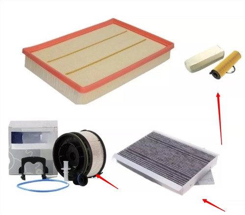 适配奔驰Sprinter柴油发动机2.0/2.1新款保养四滤套装3套空气滤芯