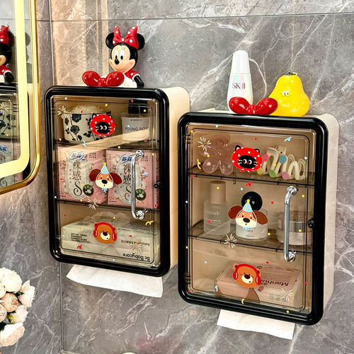 卫生间厕纸盒免打孔卫生纸置物架厕所壁挂式专用卫生巾收纳纸巾盒