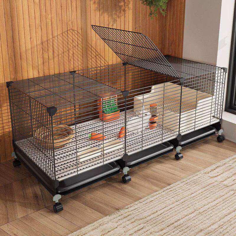 兔子专用笼子养兔荷兰猪豚鼠特大号兔笼子家用大号自动清粪带厕所
