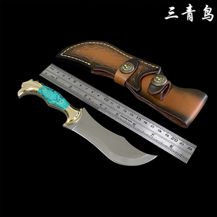 英吉沙新款精选不锈钢材质手把肉小刀手柄握感舒适露营户外小刀