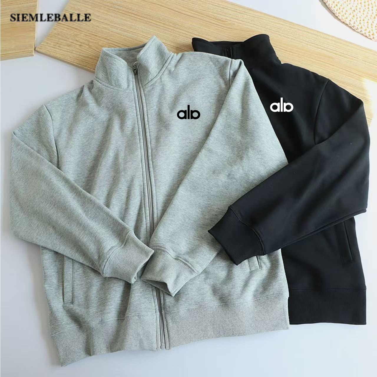 美式重磅运动训练夹克男潮流百搭外套运动卫衣健身训练服男秋冬季