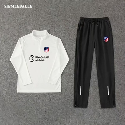 2425新款利物浦足球服训练拉链套装运动速干立领长袖健身跑步长裤