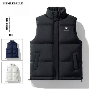 棉服潮女外穿背心加厚情侣男式 新款 坎肩外套 秋冬季 KE马甲男士