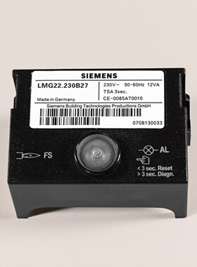 燃烧控制盒燃烧器燃油控制器程控器西门子燃烧机燃气LMG22.330B27