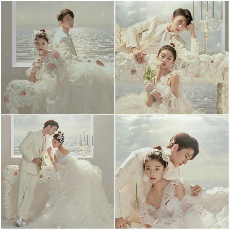 2024年影楼摄影婚纱照新样片室内轻奢韩式主题高端唯美样照k183