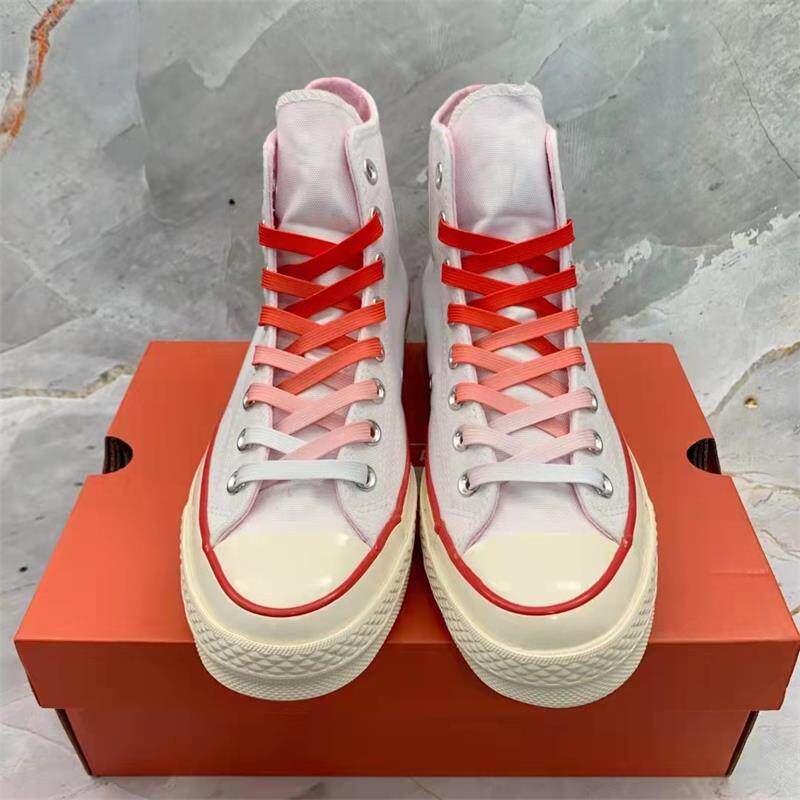适配匡威allstar1970s高低帮帆布鞋白色西瓜腰果花泼墨鞋带原装品