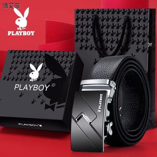 腰带二牛02 花士自动扣皮带休闲时尚 花公子男潮流层皮裤 带25新款