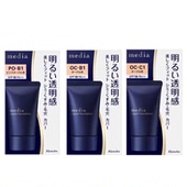日本Kanebo嘉娜宝Media媚点亮采水润粉底液25g