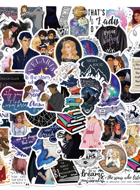 60张Acotar Merchandise贴纸美剧电影人物贴画手机行李箱平板电脑