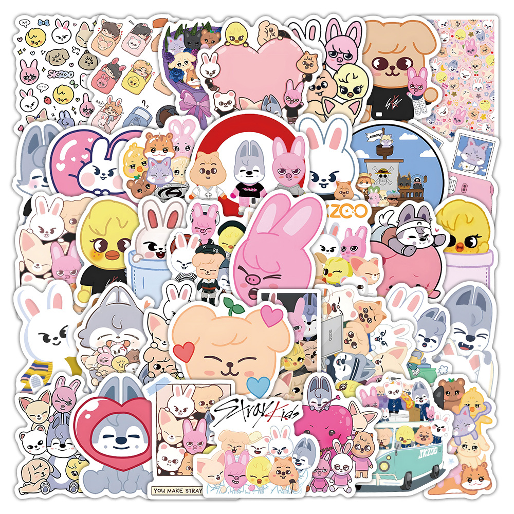 90年代卡通动画贴纸怀旧风小贴画