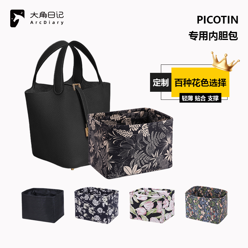 博主力荐！菜篮子花纹内胆包