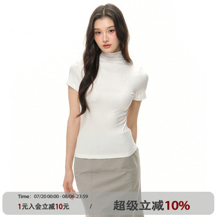 復(fù)古燙鉆T恤短袖 上衣 原ATLAS ANNA 美式 基礎(chǔ)顯瘦短款 CUTE 新款
