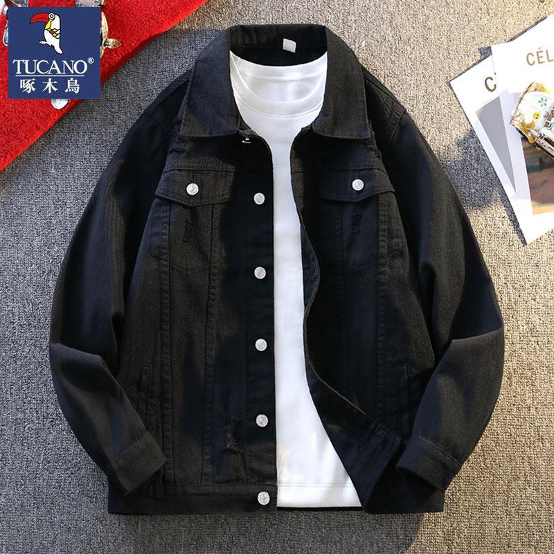 啄木鸟港风宽松百搭牛仔外套