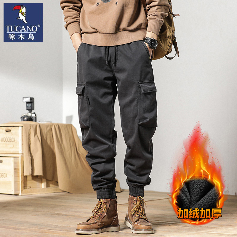 TUCANO/啄木鸟加绒休闲工装裤男