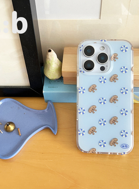 a:b原创多狗手机壳imd透明磨砂双层立体大孔iPhone17苹果保护套