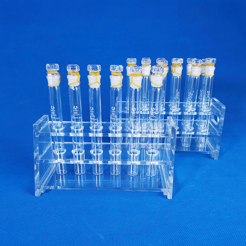 纳氏比色管玻璃比色管具塞比色管架10ml 25ml 50ml 100ml化学实验