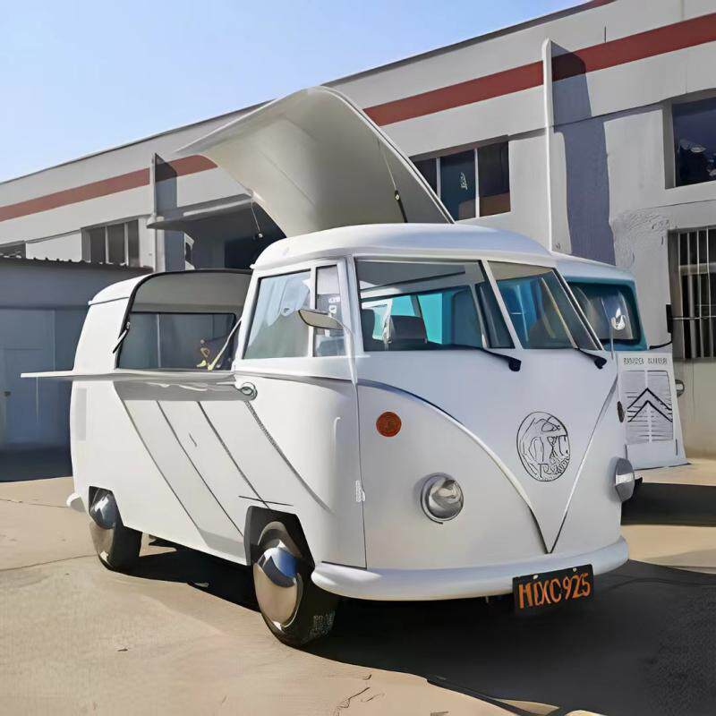 复古大众t1餐车商用移动奶茶咖啡车网红营地售卖车商业街美食车