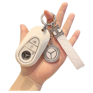 适用奔驰EQE钥匙套EQE350女士EQESUV女士EQE500专用可爱卡通女款